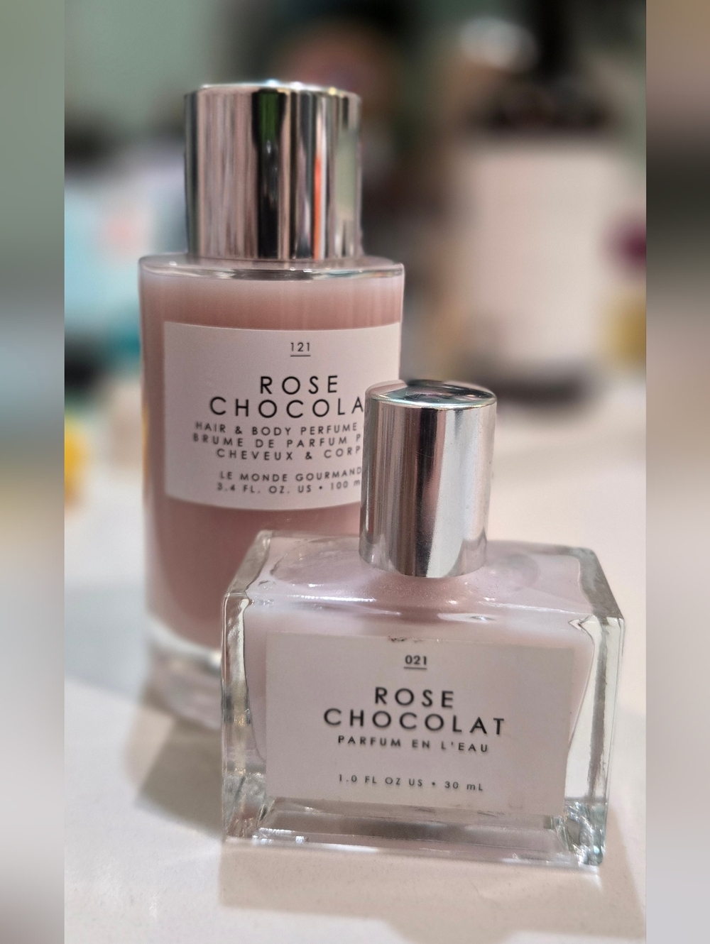 Le Monde Gourmand Rose Chocolat Duo- Hair & Body Perfume + Parfum en l'eau